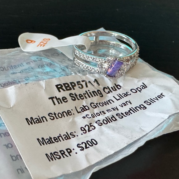 BP Sterling Ring with Lilac Opal (RBP 5711) - Picture 3 of 11